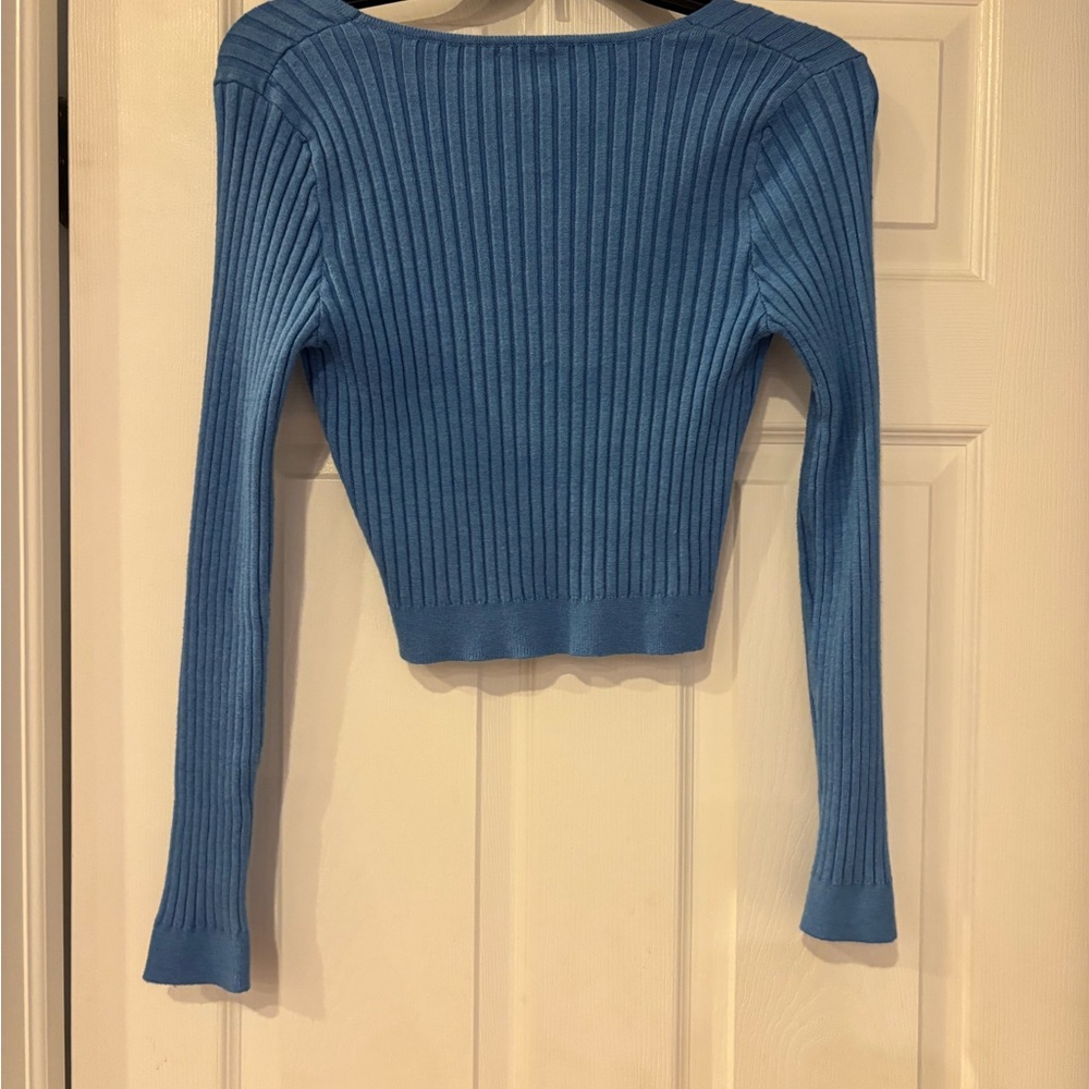 Princess Polly Blue Ribbed Camisole - Picture 4 of 4